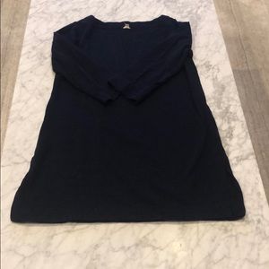 J. Crew navy cotton beach cover up